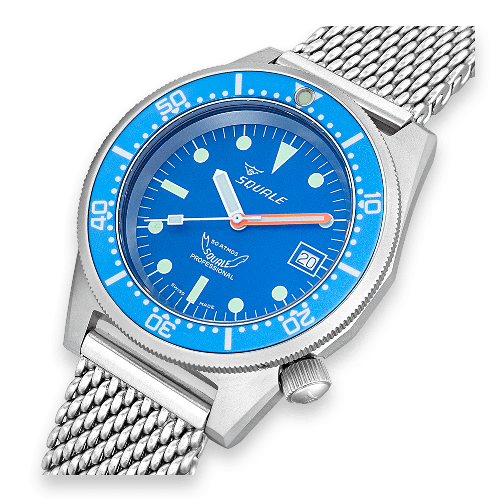 Squale 1521 Blue Blasted