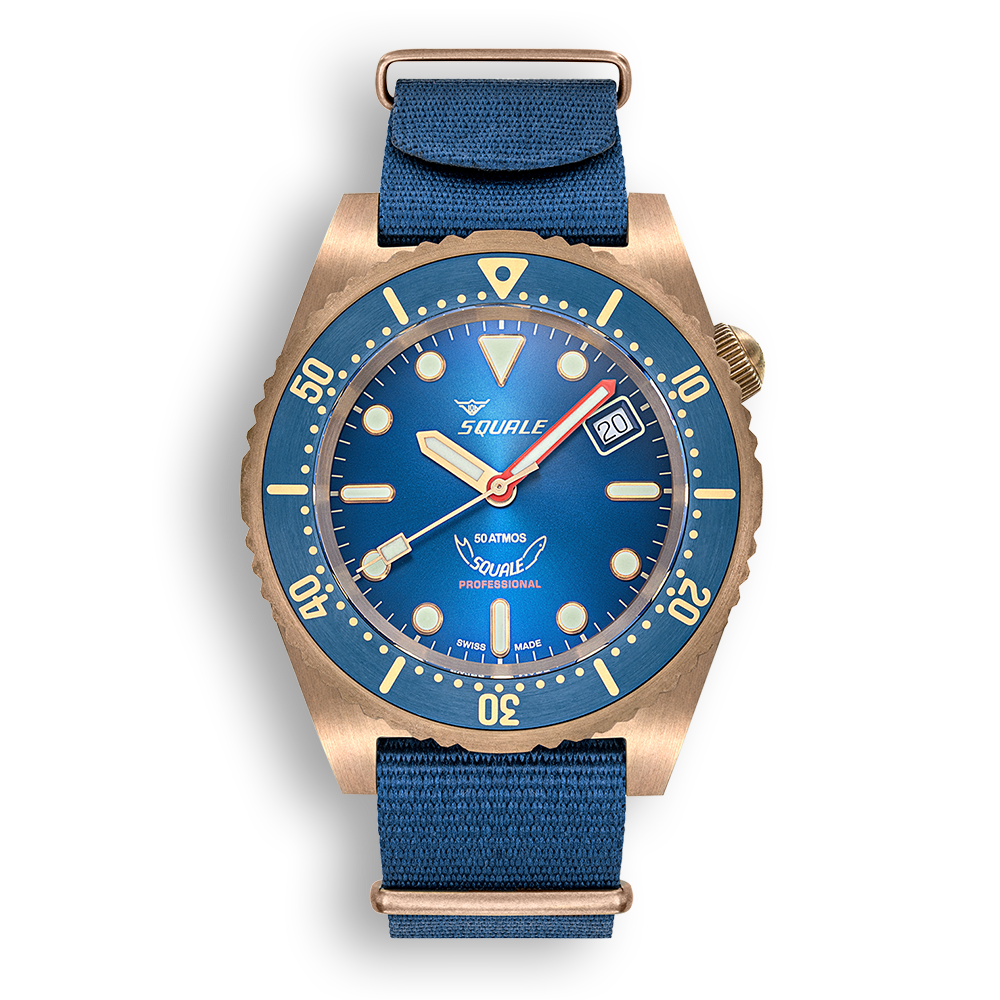 Squale Bronze Blue (2 Straps)