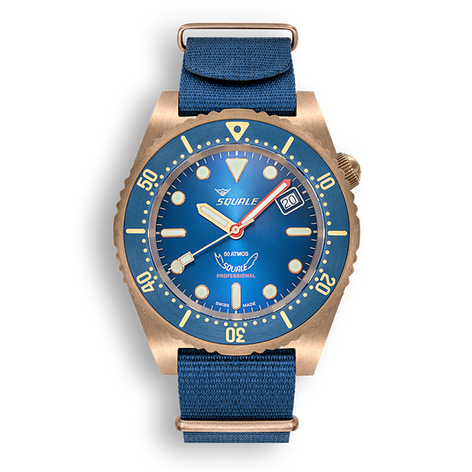 Squale Bronze Blue (2 Straps)