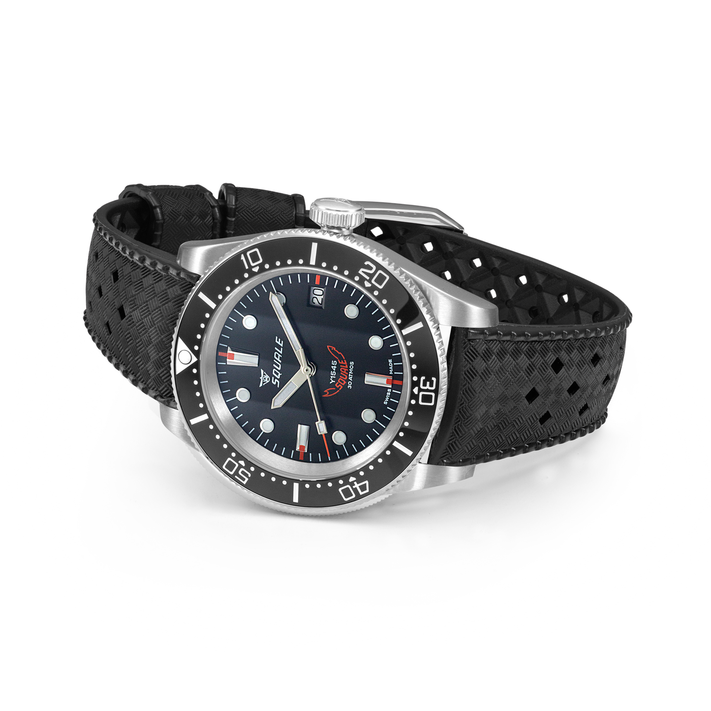 Squale 1545 Threehand Black