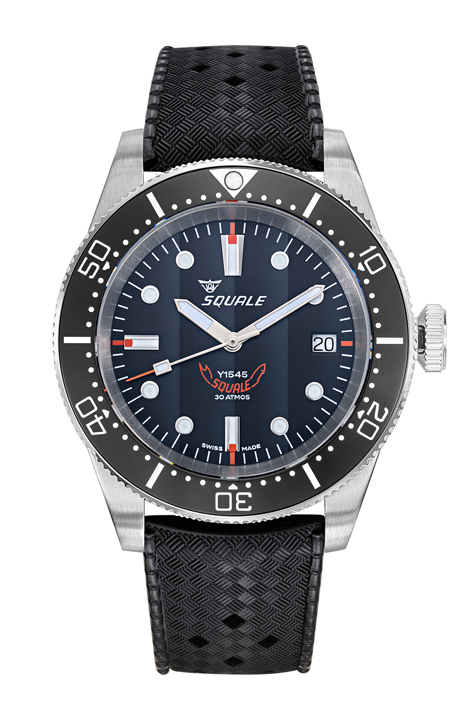 Squale 1545 Threehand Black