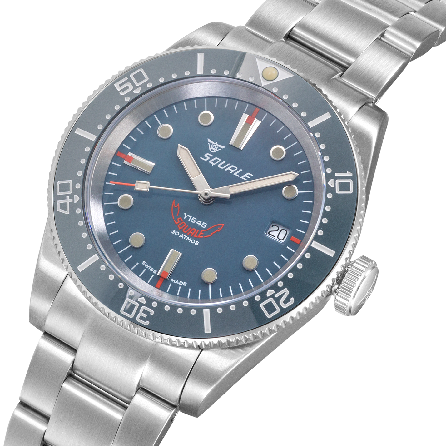 Squale 1545 Threehand Grey