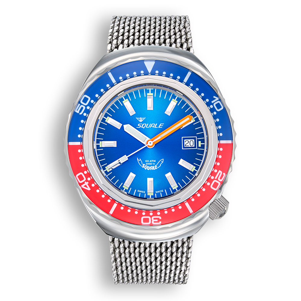 Squale 2002 Blue Red Milanaise