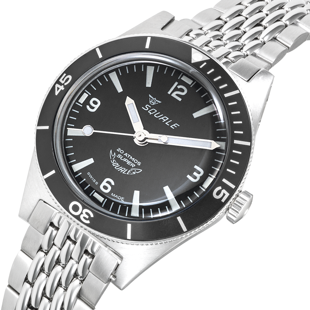 Squale Supersquale Black Arabic