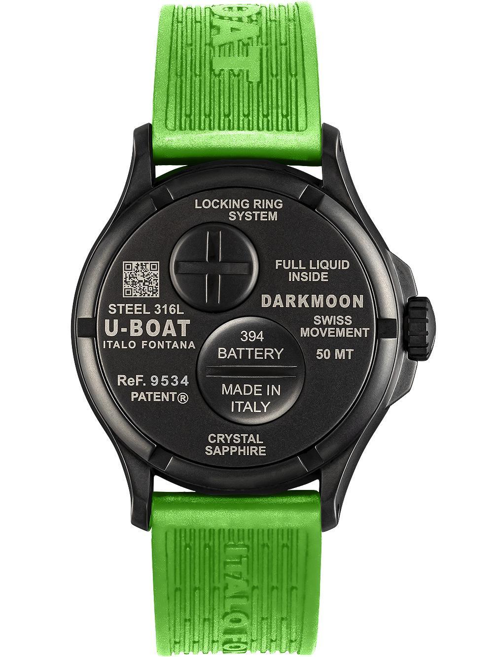 U-Boat 9534/A Darkmoon Green IPB 44mm 5ATM