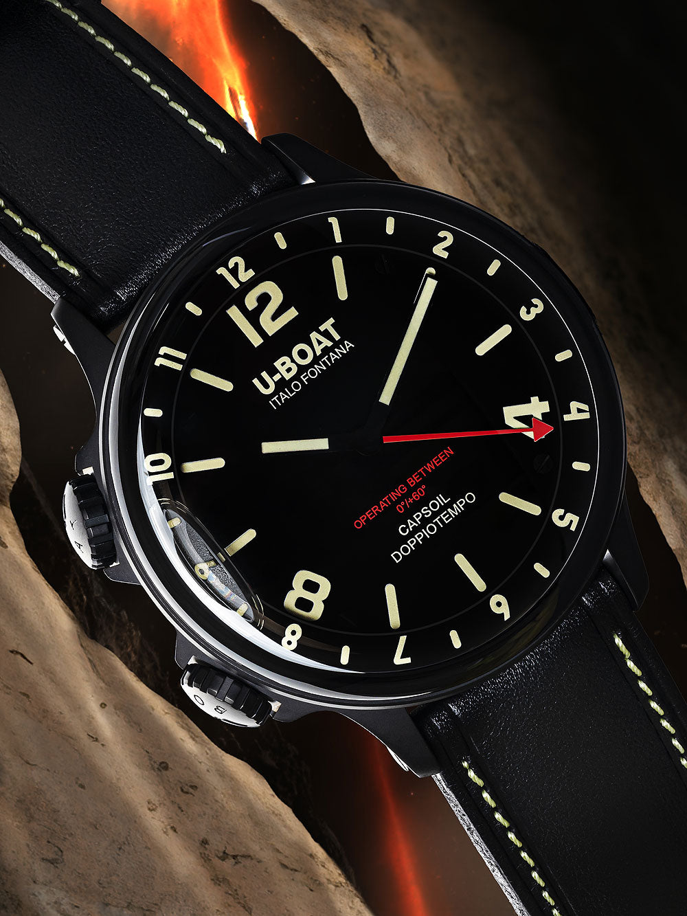 U-Boat 9671 Capsoil Doppioempo DLC GMT